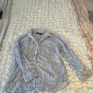 Ralph Lauren Light Blue Paisley PJ Set